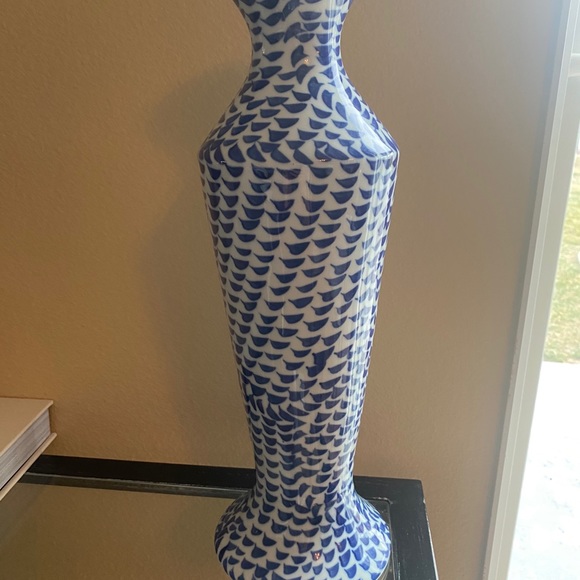Three Hands Corp Accents Three Hands Corp Ceramic Blue And White